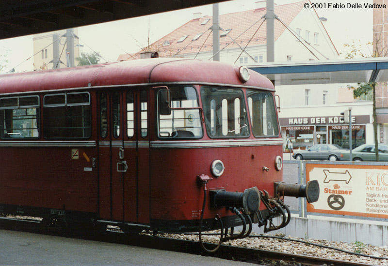 Schienenbus-Steuerwagen 996 747-2 (Führerstandsseite) in Memmingen